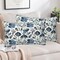 Throw Pillow Covers Blue Floral Pillow Covers 20x12 Inch Set of 2 Throw Pillows Decorative Pillow Cases Cushion Covers for Bedroom Livingroom Sofa Farm House